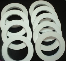 9 pc styro-foam EPS Polystyrene WREATHS 14" X 2" White Craft Wedding Floral Ring