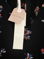 Sessun Palmeo Miss Flowers Dress  Kleid ❤️ schwarz, Blumen Gr. M Neu! 