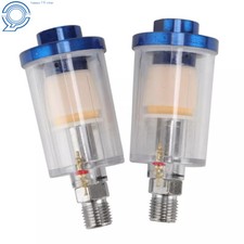 1 Pair Spray Paint Gun Air Line Mini Filter Water Trap Clear Painting Moisture