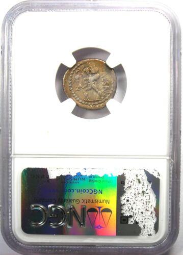 Julius Caesar AR Denarius Silver Venus Roman Coin 46 BC - Certified NGC VF - Picture 3 of 4