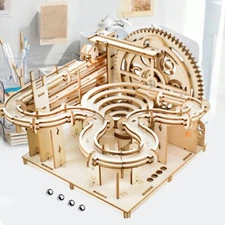 Marble 3D Wooden Marble Run Mechanical Kit Puzzle Rokr Model DIY Adults Puzzles