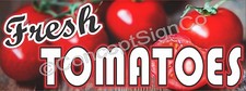 1.5'X4' FRESH TOMATOES BANNER Outdoor Sign Farm Fruit Stand Farmers Market