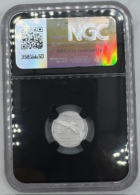2003 PLATINUM $10 AMERICAN EAGLE 1/10oz NGC MINT STATE 9.9 - Image 2 of 2