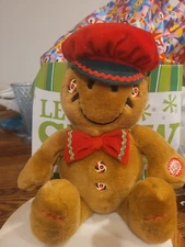 International Giggles Plush  Animated Christmas Gingerbread Man  Sings/Giggles 