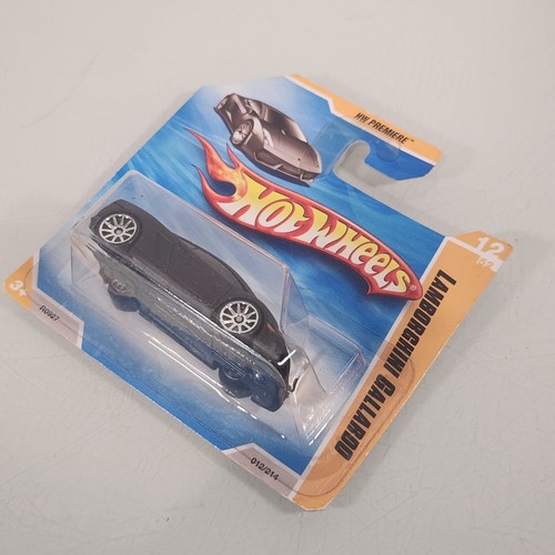 Hot Wheels 2010 HW Premiere RARE 10 SPOKE Lamborghini Gallardo Black Short Card - Picture 5 of 7
