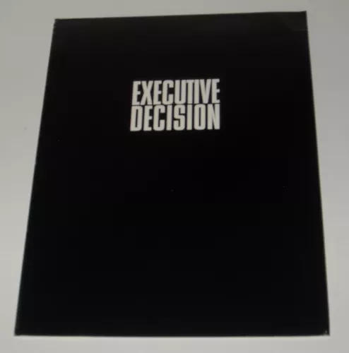 1996 EXECUTIVE DECISION PROMO MOVIE PRESS KIT w 3 PHOTOS KURT RUSSELL THRILLER