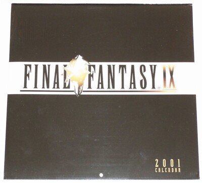 Final Fantasy IX 2001 Calendar Factory Sealed Squaresoft/Entertainment Calendars