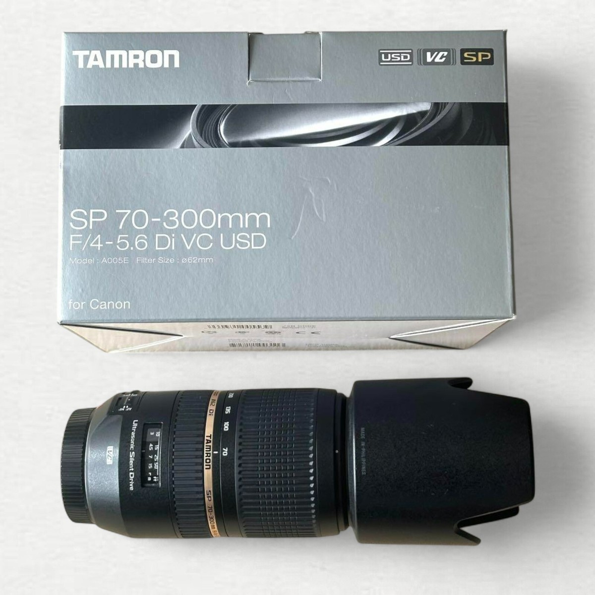 Tamron SP 70-300mm f/4-5.6 Di VC USD Model A005 for Canon EF Mount
