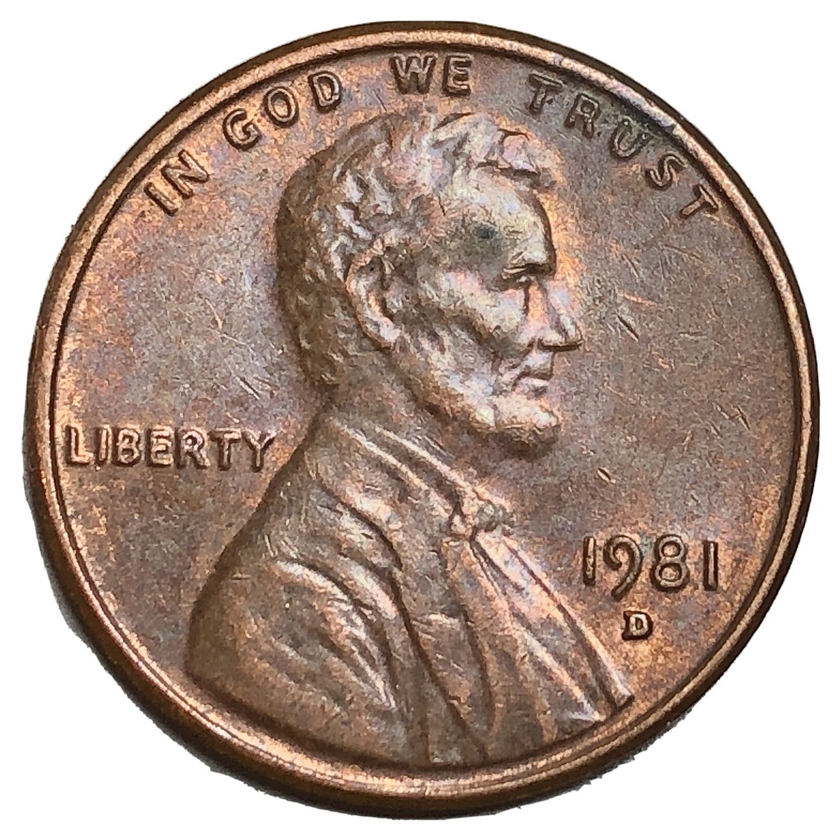 1981 D RPM Error Lincoln Penny with Thick Letters | eBay