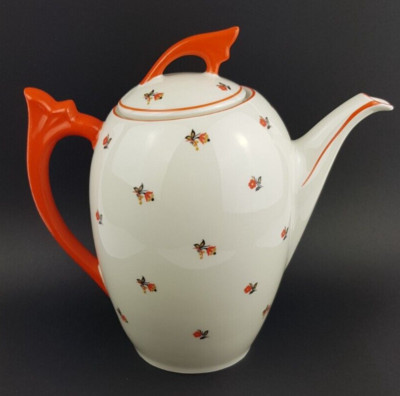 Mitterteich Bavaria 045 Porzellan Kaffeekanne Art Déco 1931-1945