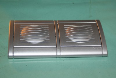 Plaque Double Horizontale Legrand Sagane Pour Interrupteur - Finition Alumide/Métalide