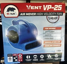 Vent VP-25 Air Mover High Velocity Fan (Blue) Water Damage/Carpet Dryer