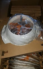 Halo 6" White Recessed Lighting Tapered Baffle w/ White Trim Ring (18pc case)