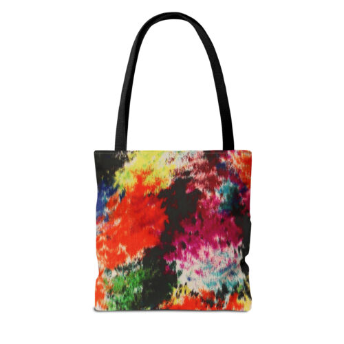  All Over Print Tote Bag - Vintage Psychedelic French Silk Design 13x13" - Picture 1 of 7