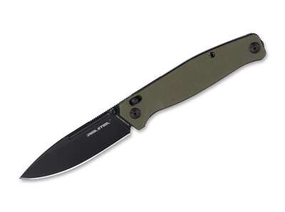 Real Steel Huginn Compact G10 OD Green Taschenmesser VG-10 Crossbar   01RE309
