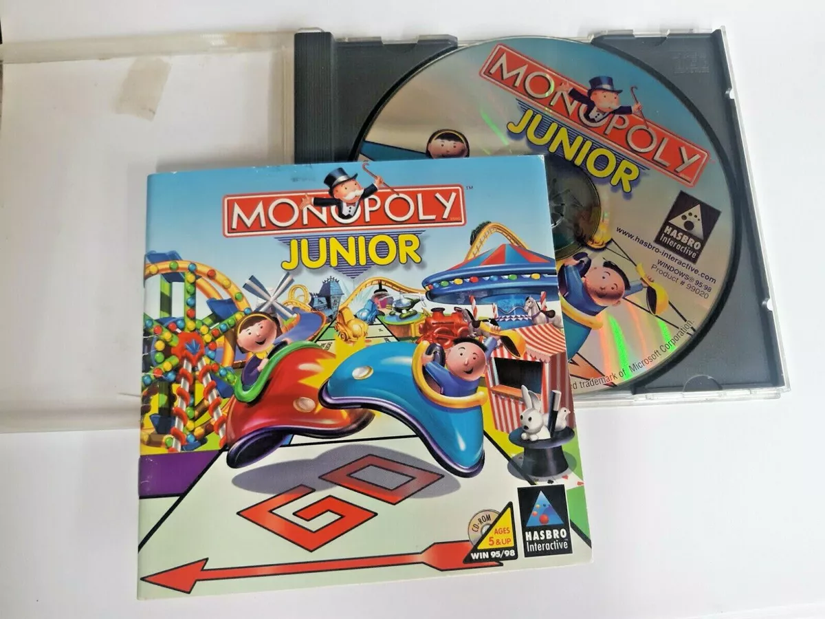 Monopoly Junior PC, Full Version Game *Disc Only* by Hasbro Windows 95