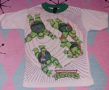TMNT Vintage 1990 Teenage Mutant Ninja Turtles T-Shirt Y 10-12 50/50