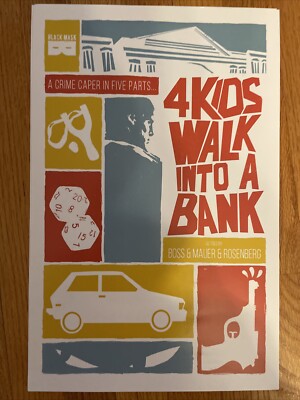 2016 SDCC C2E2 4 KIDS WALK INTO A BANK EXCLUSIVE BLACK MASK POSTER 11x17