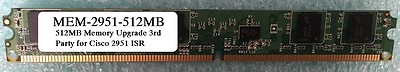 MEM-2951-512MB 512MB Memory Upgrade for Cisco 2951 ISR