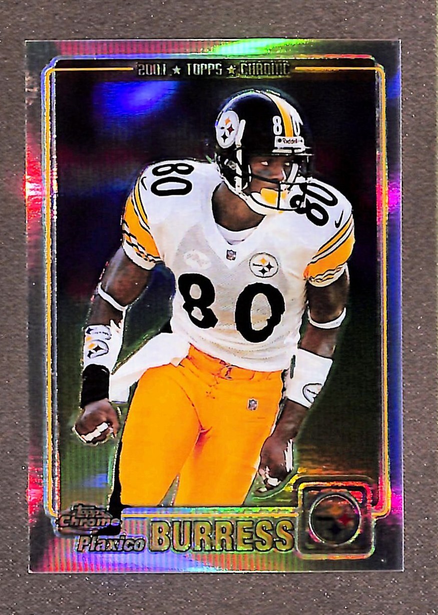 2001 Topps Chrome Refractor /999 Plaxico Burress #182