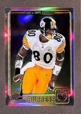 2001 Topps Chrome Refractor /999 Plaxico Burress #182