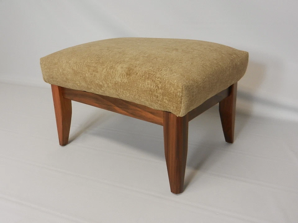 Yorkshire Suede Footstools with Solid Wood Frame (Available in 4 Colors) Free US - Image 2 of 4