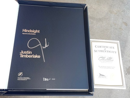 Justin Timberlake Signed Special Limited Edition Book Hindsight #285/500 COA