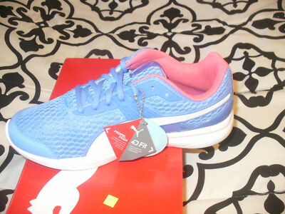 Puma Escaper Pro Core  Athletic Fitness Shoes Men' Sz 9M Lt Blue/Whi NEW IN BOX.