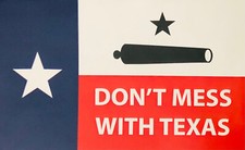 New 2 pack DON'T MESS WITH TEXAS Vinyl Decal BUMPER STICKER 3"X5"