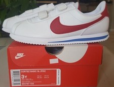 Nike Cortez Basic SL (PSV) White/Red Little Kids Running Shoes 904767 103