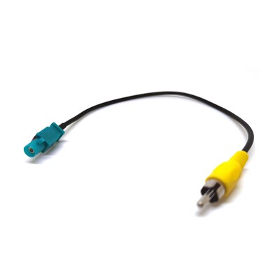 Fakra Male to RCA Video Cable Input Adapter for VW Original OEM Backup Camera