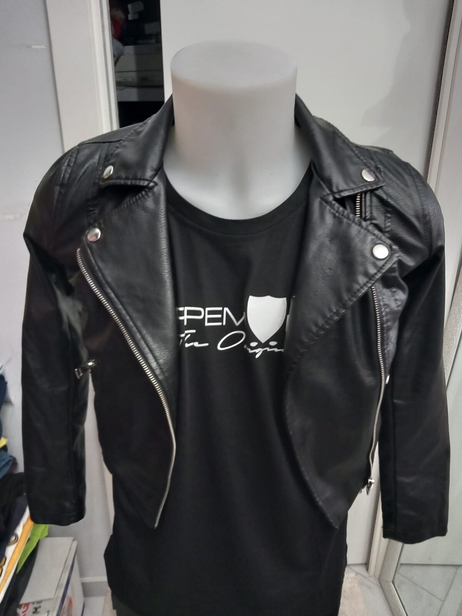 PRIMARK Giacca in eco pelle usato donna woman Tg 36 nero XXC080 L S