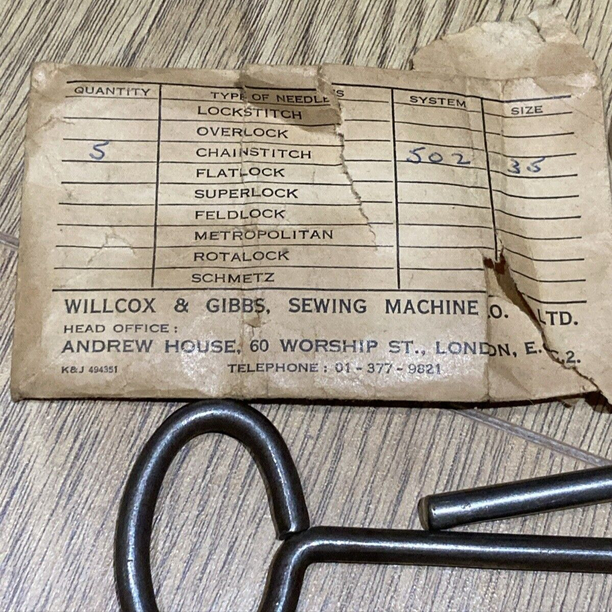 Rare Antique Willcox & Gibbs Sewing Machine Accessories & Case 9