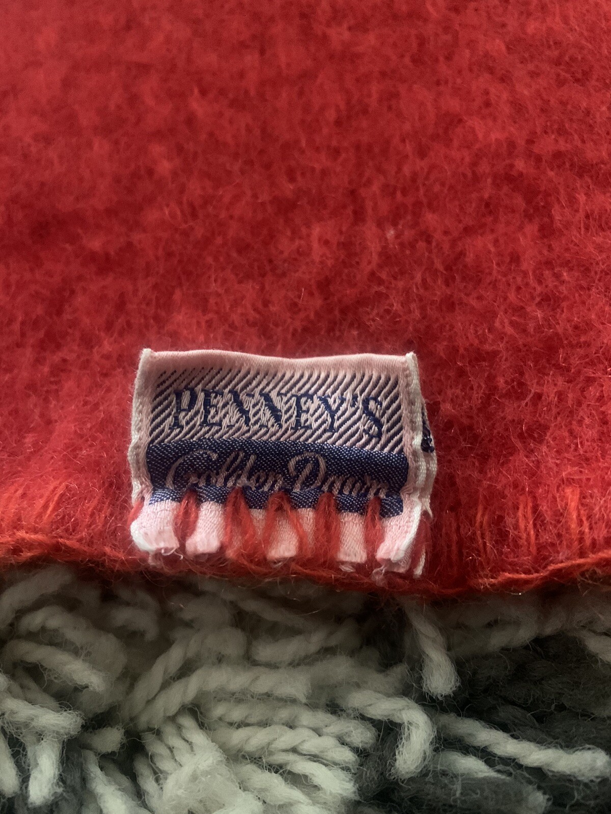 VINTAGE WOOL FRONTIER JC PENNEY S BLANKETS 84X72 Golden Dawn Hudson Pendleton eBay