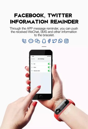 Smart Band Watch Bracelet Wristband Blood Pressure Heart Rate Tracker M4 M5 - 第 6/13 張圖片
