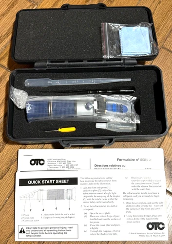 NEW OTC Tools DEF Diesel Exhaust Fluid Refractometer Tester Kit Set Lot Case