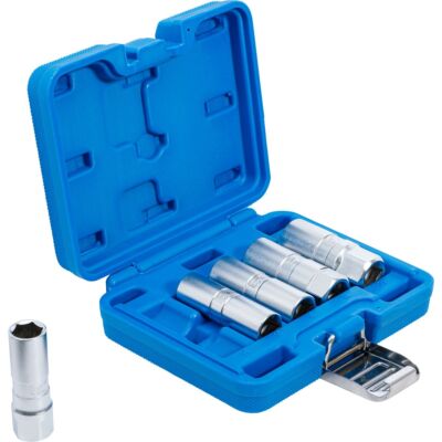 Zündkerzenschlüssel Zündkerzen-Einsatz-Satz Sechskant 12,5 mm (1/2'') SW 14-21 mm