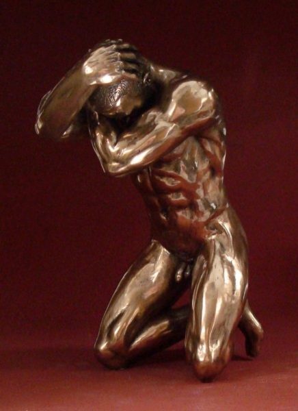 Stress Bronze Male Figurine by Parastone