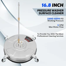 Pressure Washer Surface Cleaner 16.5" Surface Cleaner Replace Nozzles Power Wash