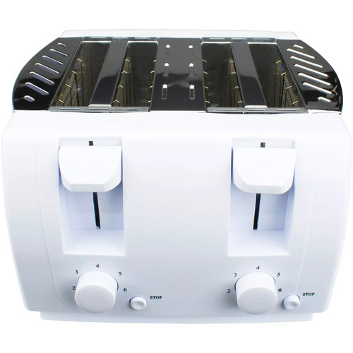BRENTWOOD TS-265 Cool Touch 4-Slice Toaster (White) - Picture 2 of 7