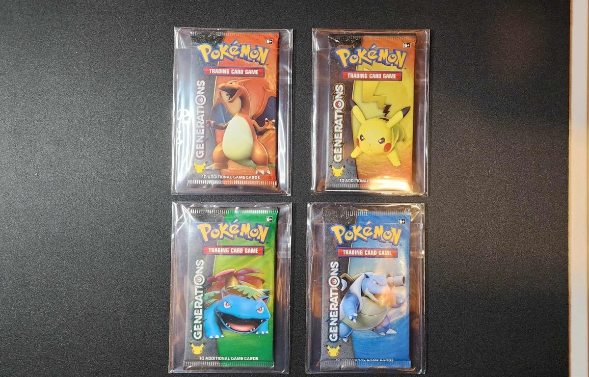 Pokémon TCG Generations Sealed Collectible Card Game Packs for