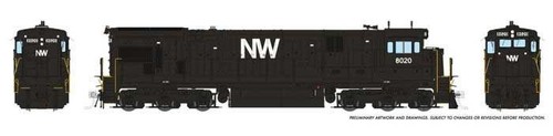 Spur HO - RAPIDO #42023 - C30-7 LOK - N&W - RD# 8059 - DC | Zustand: New