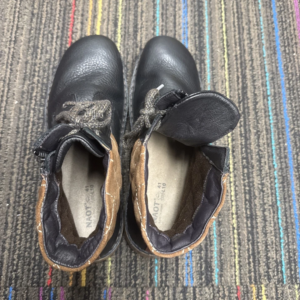 Botas Naot Castera de cuero negro marrón gamuza para mujer talla 10 (EU 41) Foto 4 de 4