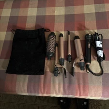 New Not in box Wavytalk 5 in 1 Curling Wand Set with travel bag