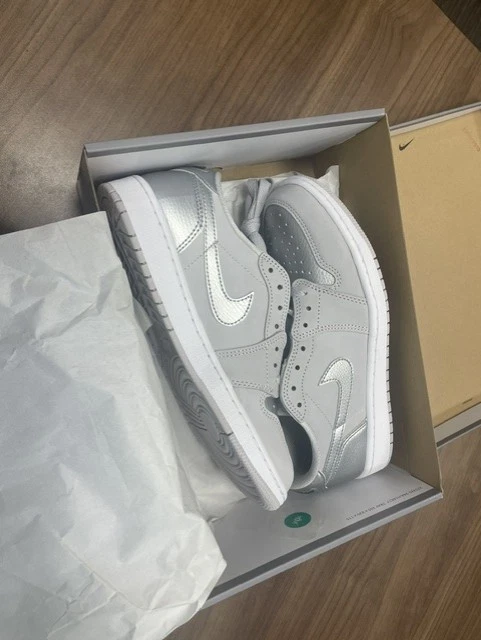 Jordan 1 Retro Low White Metallic Silver for Sale | Authenticity