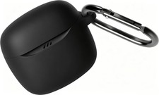 Geiomoo Silicone Case for JBL Tune Flex 2, Soft Flexible Scratch Black