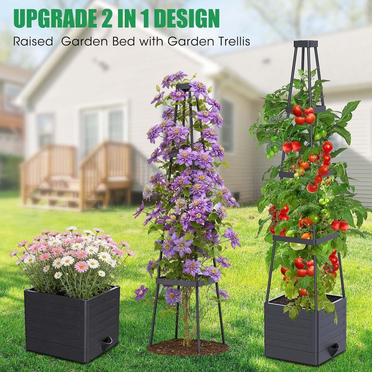 2-Pack Tomato Planter with Trellis, 57