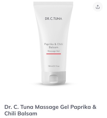 Gel De Massage Au Paprika Et Chili - Dr. C. Tuna, Formulation Active Pour Les Muscles