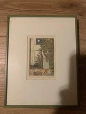 Jan Hunt Hand Colored Etching At Last 1981 Signed Numbered 108/200 Framed