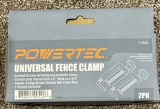 POWERTEC Universal Fence Clamps for Woodworking, Compatible with Table Saw, M...